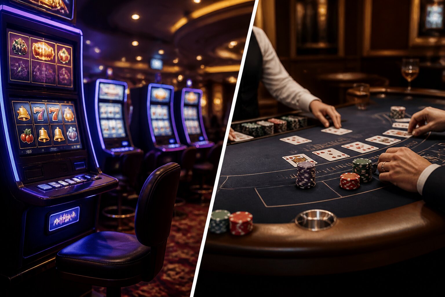 Slots VS Table Games | Differences, Pros & Cons of Popular Casino Games